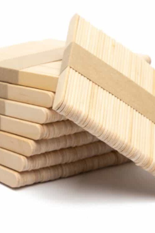 Drewniane patyczki do lodów do prac plastycznych – materiał kreatywny