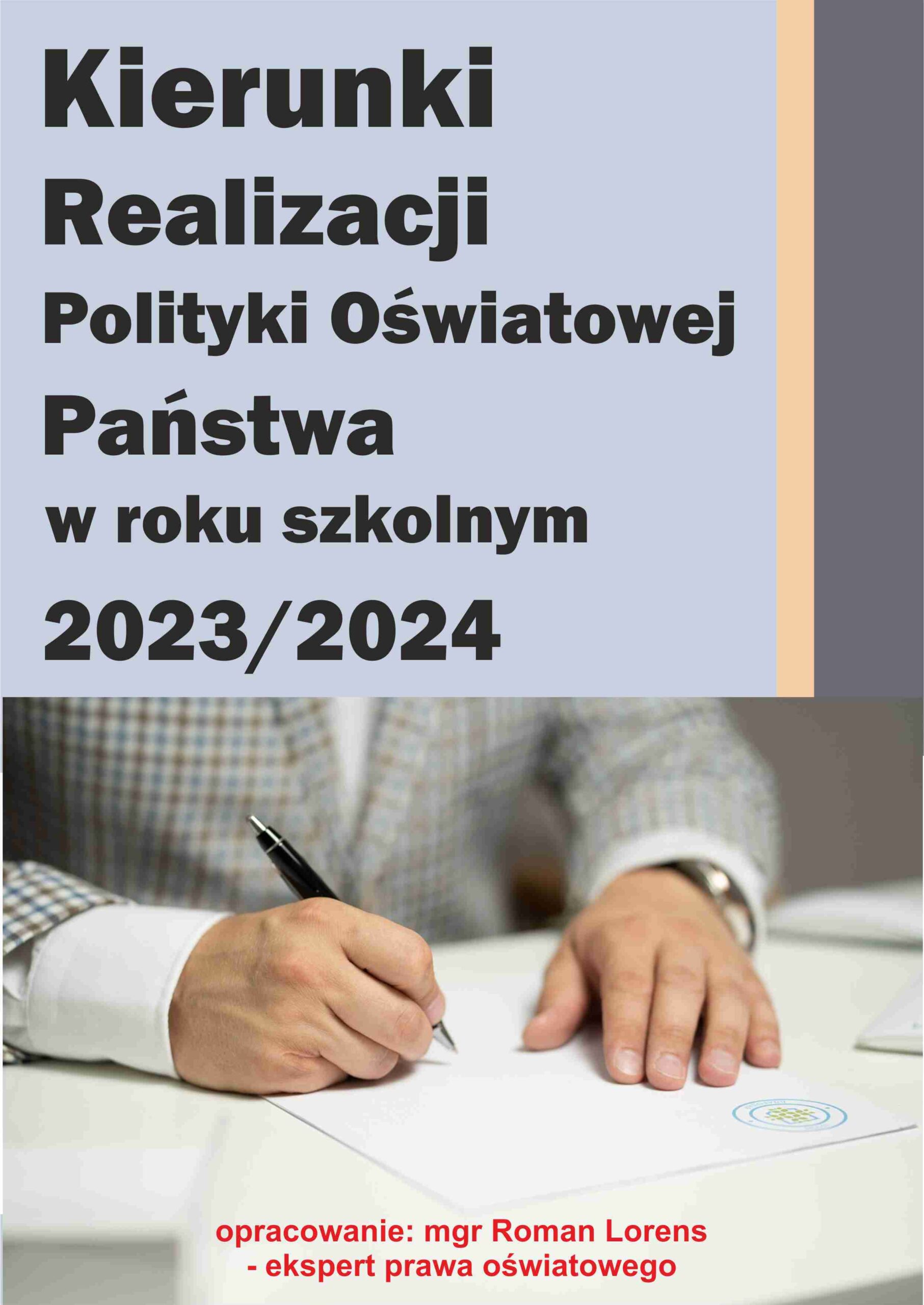Kierunki realizacji polityki oświatowej państwa w roku szkolnym 2023/2024
