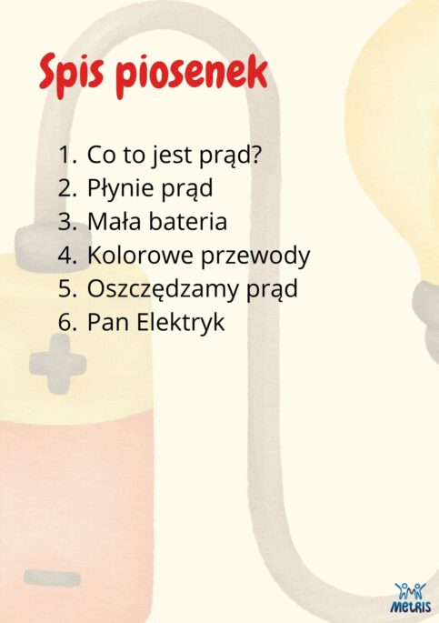 Elektryczne nutki - SPIS TREŚCI Elektryczne nutki - spis treści ebooka z piosenkami dla dzieci