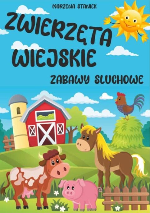 Zagadki słuchowe – Zwierzęta wiejskie – tytuł materiału